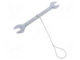 Wrench: flat | double-sided | 14mm,15mm | for working at height