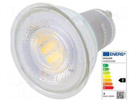 LED lamp | GU10 | neutral white | 230VAC | 730lm | P: 6.7W | 60° | 4000K