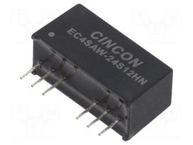 Converter: DC/DC | 5/6W | Uin: 9÷36VDC | Uout: 12VDC | Iout: 500mA | SIP8