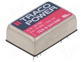 Converter: DC/DC | 8W | Uin: 9÷36VDC | Uout: 15VDC | Iout: 533mA | DIP24