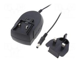 Power supply: switching | mains,plug-in | 12VDC | 2.5A | 30W | 88%