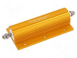 Resistor: wire-wound | 10Ω | with heatsink | 100W | ±5% | 50ppm/°C