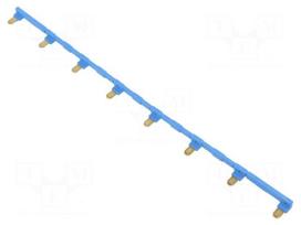 Connection bridge | 10A | 250VAC | Electr.connect: Push-in | blue