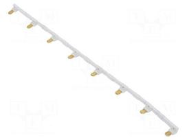 Connection bridge | 10A | 250VAC | Electr.connect: Push-in | grey