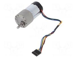 Motor: DC | with gearbox | 6÷12VDC | 5.5A | Shaft: D spring | 67rpm