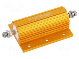 Resistor: wire-wound | 220Ω | with heatsink | 85W | ±5% | 50ppm/°C