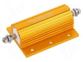 Resistor: wire-wound | 100Ω | with heatsink | 85W | ±5% | 50ppm/°C
