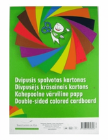 Spalvotas kartons Smiltainis, A4, dvipusis, 16 psl.