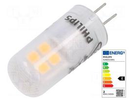 LED lamp | white warm | G4 | 12VAC | 215lm | P: 1.8W | 300° | 3000K