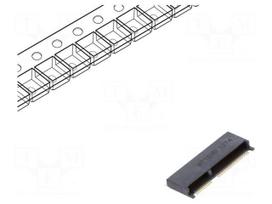 Connector: M.2 (NGFF) | horizontal | SMT | gold flash | PIN: 67 | 0.5A