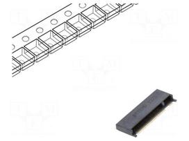 Connector: M.2 (NGFF) | horizontal | SMT | gold flash | PIN: 67 | 0.5A