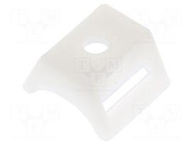 Holder | screw | polyamide,polyamide 6.6 | natural | cable ties