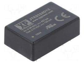 Converter: DC/DC | 3W | Uin: 9÷36VDC | Uout: 12VDC | Uout2: -12VDC | DIP24