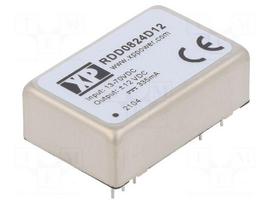 Converter: DC/DC | 8W | Uin: 13÷70VDC | Uout: 12VDC | Uout2: -12VDC | THT