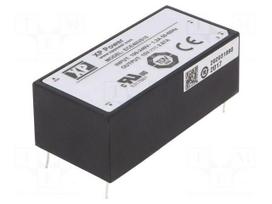 Converter: AC/DC | 40W | Uin: 85÷264VAC,120÷370VDC | Uout: 15VDC | 84%