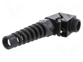 Cable gland | angular,with strain relief | M20 | 1.5 | IP68 | black