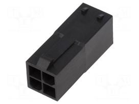 Connector: wire-wire | plug | male | PIN: 4 | Mini-Fit Sigma | crimped