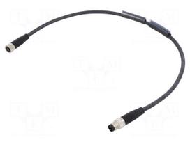 Cable: for sensors/automation | M8 male 3pin,M8 female 4pin