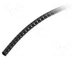 Spiral wrapping | Øbundle : 8mm | polypropylene | black | UL94HB