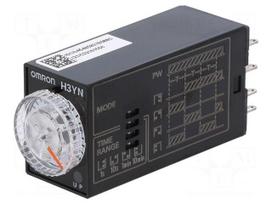Automation module: timer | 0,1s÷10min | DPDT | 250VAC/5A | 24VDC | IP40
