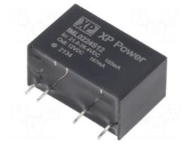Converter: DC/DC | 2W | Uin: 21.6÷26.4VDC | Uout: 12VDC | Iout: 167mA