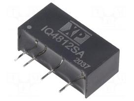 Converter: DC/DC | 1W | Uin: 48VDC | Uout: 12VDC | Iout: 83mA | SIP | THT | IQ