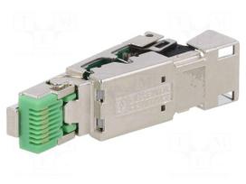 Connector: RJ45 | plug | PIN: 8 | Cat 5 | shielded | gold-plated | 8p8c