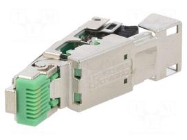 Connector: RJ45 | plug | PIN: 8 | Cat 5 | shielded | gold-plated | 8p8c