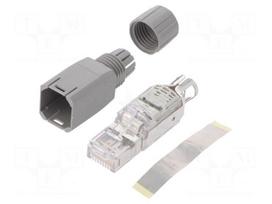 Connector: RJ45 | plug | PIN: 4 | Cat 5 | shielded | gold-plated | 8p8c