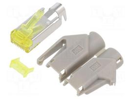 Connector: RJ45 | plug | PIN: 8 | Cat 6a | unshielded | gold-plated | 8p8c