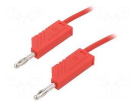 Test lead | 60VDC | 30VAC | 32A | with 4mm axial socket | Len: 0.5m | red