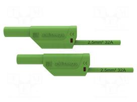 Test lead | 32A | banana plug 4mm,both sides | Urated: 1kV | Len: 2m
