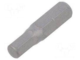 Screwdriver bit | hex key | HEX 5mm | 1/4" | Overall len: 25mm