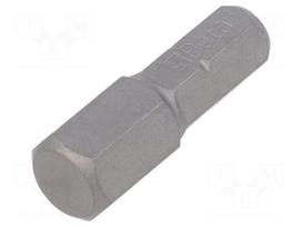 Screwdriver bit | hex key | HEX 8mm | 1/4" | Overall len: 25mm