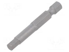 Screwdriver bit | hex key | HEX 5mm | 1/4" | Overall len: 50mm