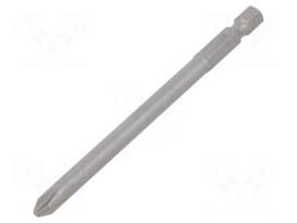 Screwdriver bit | Phillips | PH2 | 1/4" | Overall len: 100mm