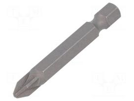 Screwdriver bit | Pozidriv® | PZ2 | 1/4" | Overall len: 50mm