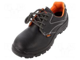 Shoes | Size: 44 | black | leather | with metal toecap | 7241EN