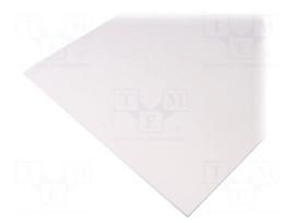Sheet | Dim: 500x500mm | Thk: 10mm | white | 0.25m2