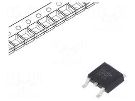 IC: voltage regulator | LDO,fixed | 5V | 0.1A | TO252 | SMD | reel,tape