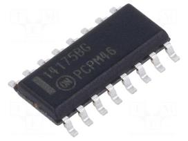 IC: digital | D flip-flop | Ch: 4 | CMOS | SMD | SO16 | tube