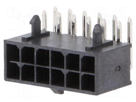 Connector: wire-board | socket | male | PIN: 12 | Micro-Fit+ | PCB snap