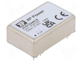 Converter: DC/DC | 12W | Uin: 18÷36VDC | Uout: 15VDC | Iout: 800mA | THT