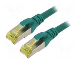 Patch cord | S/FTP | Cat 6a | RJ45 plug,both sides | stranded | Cu