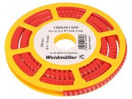 Markers | Marking: 2 | 4÷10mm | PVC | red | -30÷80°C | leaded | CLI C | W: 7mm