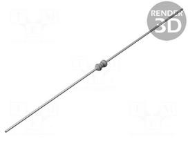 Resistor: thin film | THT | 8.2kΩ | 400mW | ±1% | 200V | Ø0.5x29mm