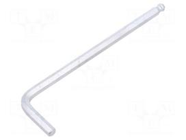 Wrench: hex key | spherical | HEX 5mm | L: 120mm | alloy steel | long