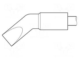 Tip | bent chisel | 8.9x1.7mm | longlife | Heavy Duty