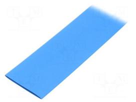 Heat shrink sleeve | glueless | 2: 1 | 32mm | L: 1m | blue | polyolefine