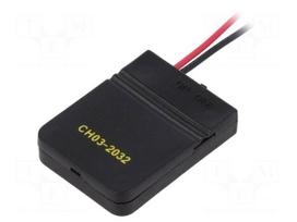 Holder | BR2032,CR2032,DL2032 | Batt.no: 1 | cables | 150mm | black